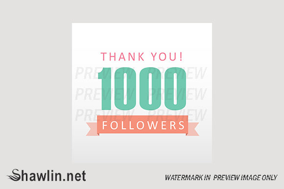 1000 Followers Thank You