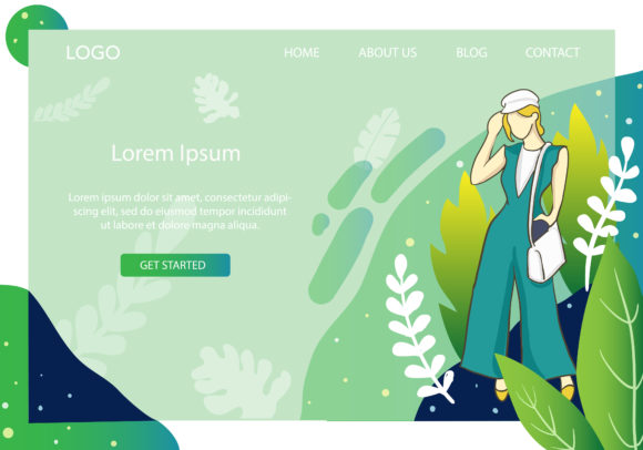 90s Dresses Style Landing Page Design