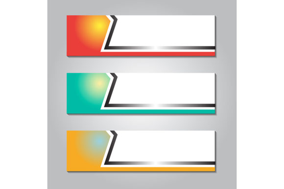 Abstract Banner Design Web Template with Option Color: A Modern Approach to Visual Communication