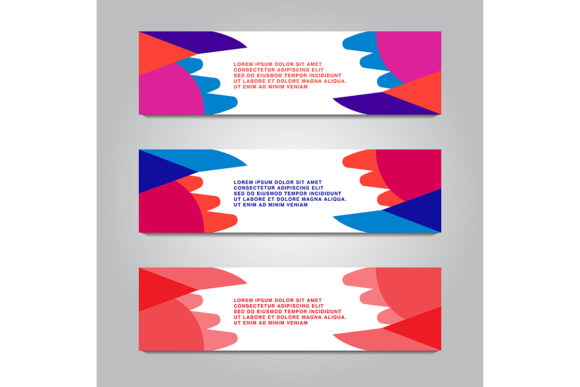 Abstract Design Web Banner: Colorful Creativity