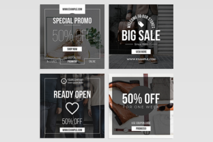 Black and White Sale Social Media Post: A Simple and Modern Design for Brand Promotion