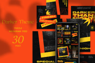 Darker Theme Puzzle Instagram Feed