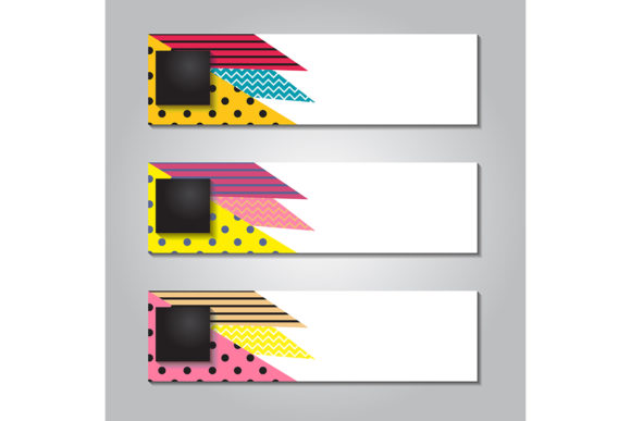 Horizontal Banner Design with Dot Square: A Modern Approach to Visual Communication