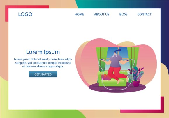 Landing Page Stay Home and Excercise: A Modern Approach to Remote Engagement
