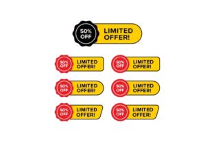 Limited Offer Button Ribbon Banner