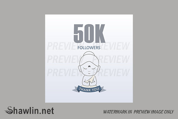 Monk Gratitude 50k Followers