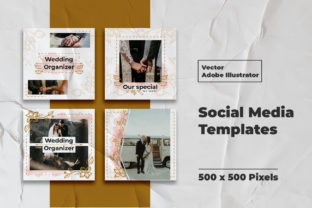 Wedding Instagram Feed Vector